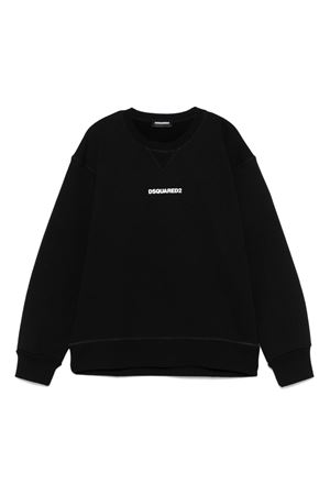 black cotton sweatshirt DSQUARED KIDS | DQ2739D0094DQ900